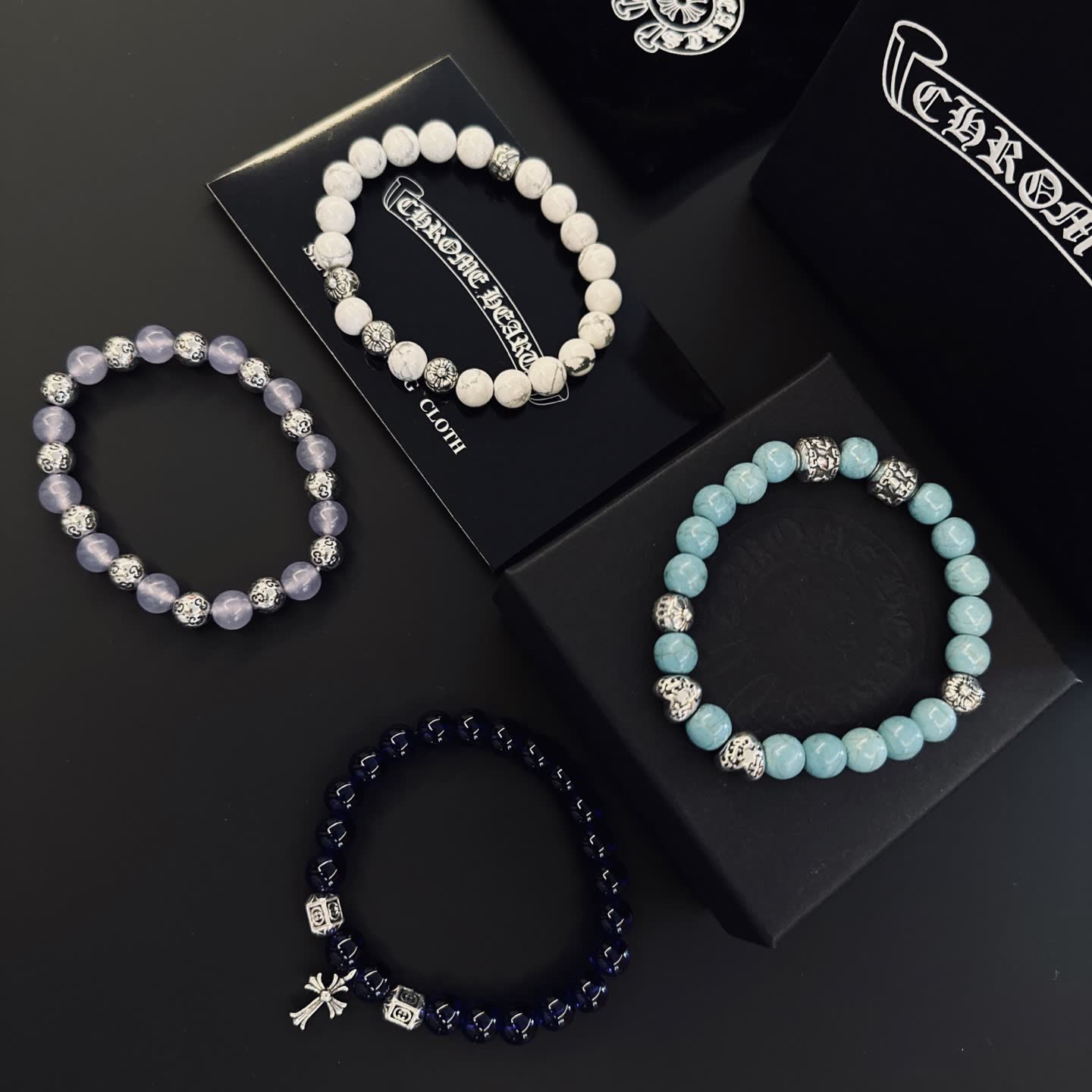 Chrome Hearts Beaded Bracelets Set